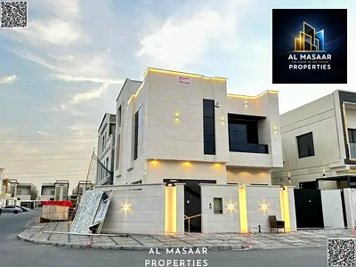 فيلا( زاويه ) للبيع بعجمان| منطقة الياسمين| طابقين وروف | تملك حر| السعر شامل الماء والكهرباء والمكيف المركزى.