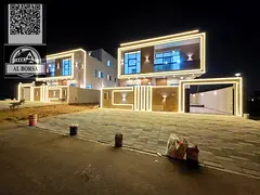 Villa for sale in Al Bahia, Ajman. 7 master bedrooms, large majlis, large living room, kitchen, 3 fl