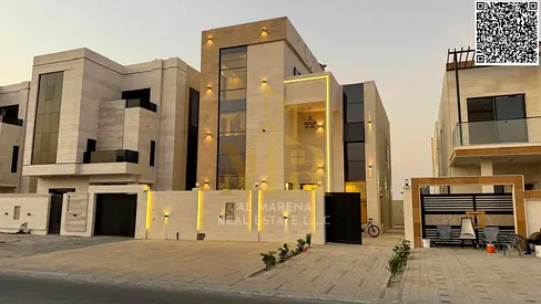 فيلا فاخرة للبيع في الحليو 2 – تصميم راقٍ تضم 5غرف نوم بمساحات واسعة وتشطيبات سوبر ديلوكس في موقع هادئ واستراتيجي داخل عجمان 🏡✨