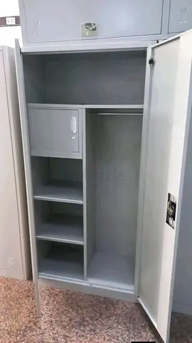 Used Steel Wardrobe Locker with Shelves and Lockbox