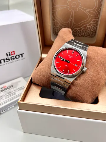 Tissot Red Dial Mens Watch