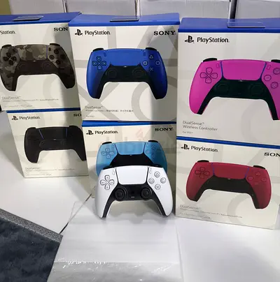 Collection of Sony PlayStation 5 DualSense Controllers