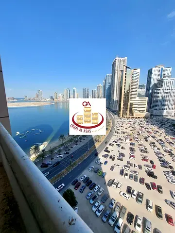 غرفة وصالة للايجار بمنطقة الممزر اطلالة بحرية مع باركن