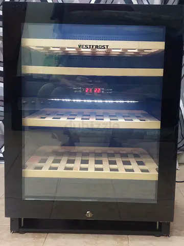 New Vestfrost 44 Bottles Dual Temperature Wine Cooler, Energy Efficient and Super Quiet, Black