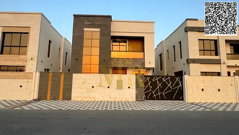 Villa for sale, all registration and ownership fees included, on the main street, ready to move in, in one of Ajman's most prestigious areas. Freehold
