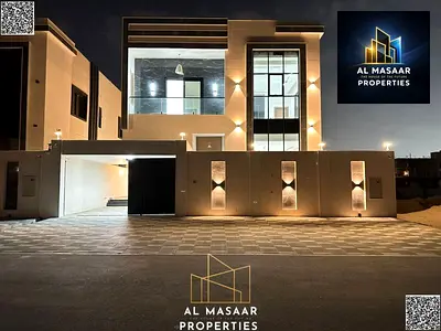 Luxury villa for sale in Al Bahia, Ajman | 5 master bedrooms | Freehold | Cash or bank financing