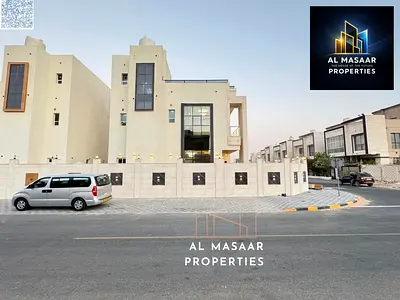 A luxurious two-story corner villa with a rooftop terrace and spacious yard, featuring four master bedrooms with high-end custom finishes, offered at