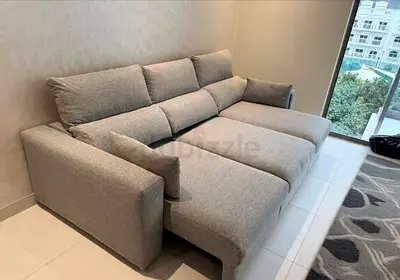 Selling Top quality IKEA Eskilstuna L shape sofa bed with storage light gray