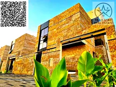 Luxury villa for rent, first occupancy, directly on Sheikh Mohammed Bin Zayed Road