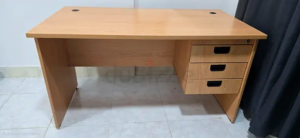 Wooden Study Table with Drawers