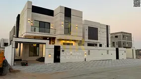 Luxury villa in Al Bahia – 5 bedrooms with a majlis and two living rooms on two floors, price incl