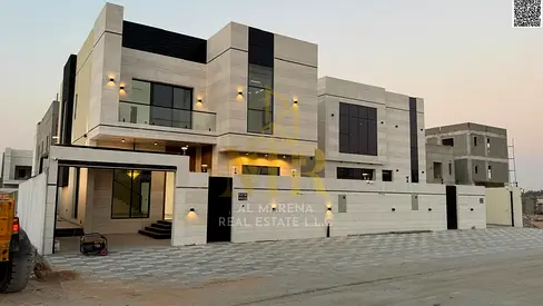 Luxury villa in Al Bahia – 5 bedrooms with a majlis and two living rooms on two floors, price includes registration and ownership fees