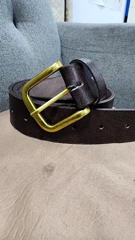 Pure Leather + Rare Brass Buckle Belt!!