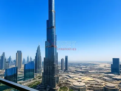 إطلالة رائعة على برج خليفة | تصميم واسع | الطابق العالي