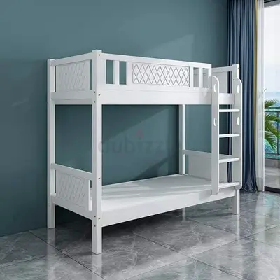 Stylish White Bunk Bed for Kids