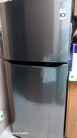 LG 2-Door Refrigerator (Top Freezer), Stainless Steel — Good Condition. We used only for vegetarian.