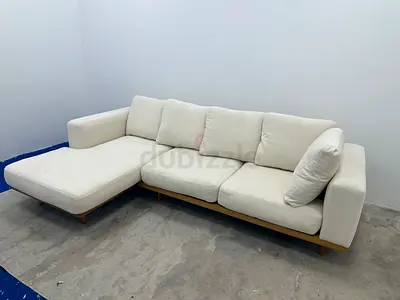 Same like new condition west elm lshape sofa