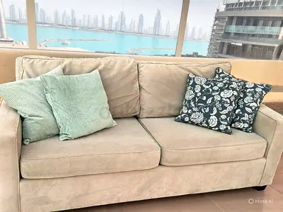 West elm two seater sofa bed with mattress