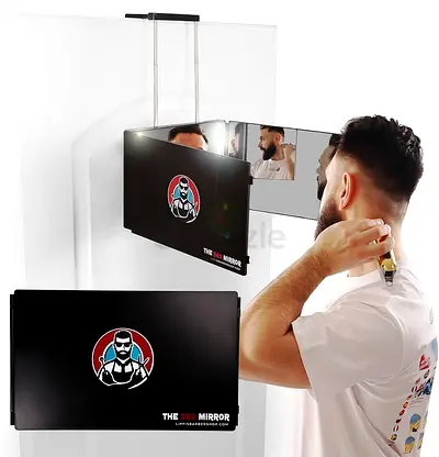 The 360 Degree Mirror - Adjustable Telescopic Hooks For Getting Haircuts Men