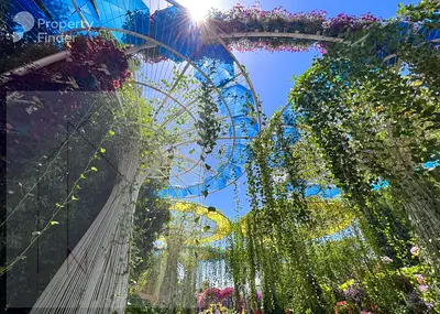 غرفة نوم واحدة في الطابق العلوي | مناظر متعددة | تشطيب حديث | Skyz by Danube Arjan