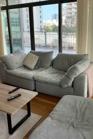 Perfect condition pan Emirates Pianca corner modular sofa