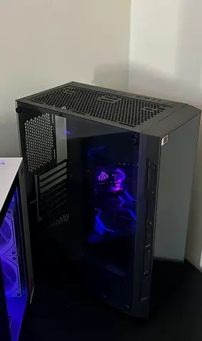 PC case, tempered glass, RGB fans included