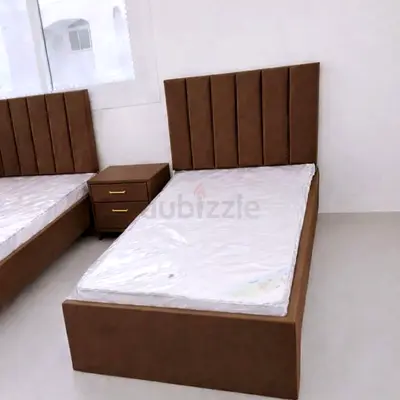 Modern Brown single size bed with medical mattress single bed good Quality