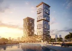 1 bed w Balcony at Radiant Atrium | Pool and Canal view