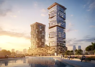 1 bed w Balcony at Radiant Atrium | Pool and Canal view