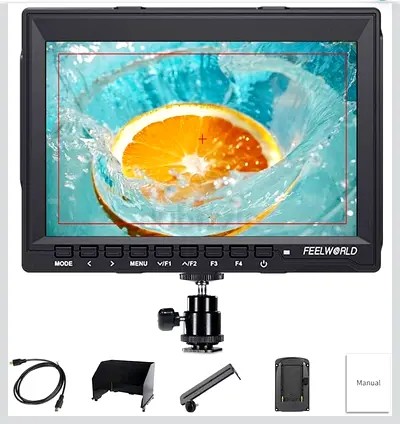 Feelworld FW759 7 Inch Camera DSLR Field Monitor With 2 batteries