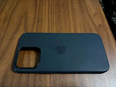 Apple Black Silicone iPhone 15 pro max Case (Used)