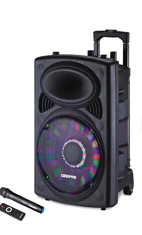 Geepas Portable Bluetooth Party Speaker with Microphone