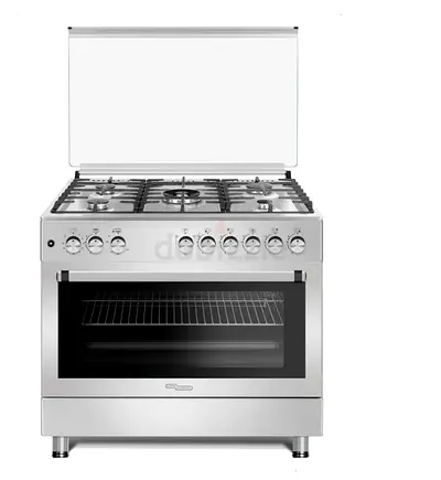 Super General 90X60 Cm 5 Burner Cooking Range with Turbo Fan - 1 Year Warranty