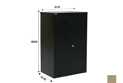 Sturdy Black Storage Cabinet