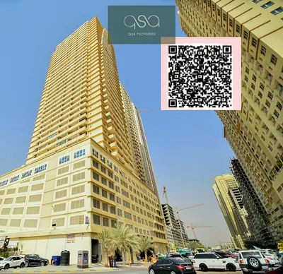 An Empty Two Bedroom Apartment With Double Balcony Is Available For Rent In Lavender Tower Emirates City, Ajman!