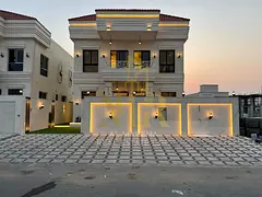 Luxury villa for sale, including registration and ownership fees, near Azha Complex. Featuring a mod
