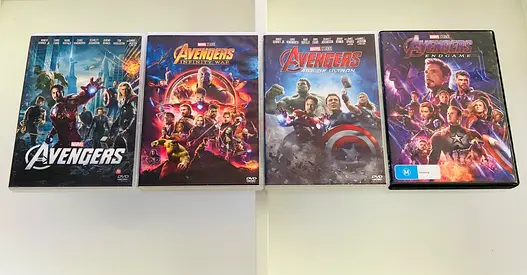 4 Avengers Movie DVD’s