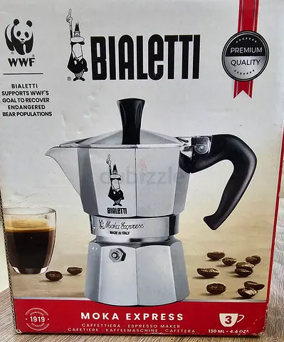 Brand New original Bialetti Moka Espresso 3 Cups