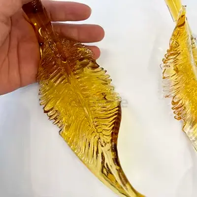 Beautiful Decorative Glass Leaves for Chandelier Parts