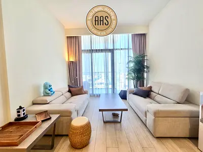 Chiller free fully Furnihed 1 bedroom for rent with Burj Khalifa view only in 90k