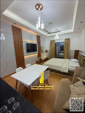 Luxury studio fully furnished with brand new, high-end furniture, all bills and internet included