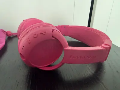 BuddyPhones - Play Plus Bluetooth Headphones - Rose Pink