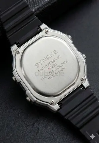 My mens digital sport watch - working, resin strap  metal bezel