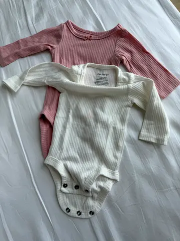 12 pieces: New born baby girl: Gentle Cotton Baby Bodysuits