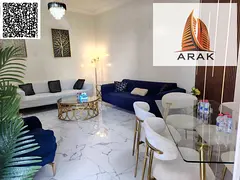 For monthly rent a 1 bedroom apartment in Al Waha Towers 2 featuring comfortable bedroom and living