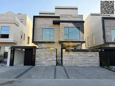 Luxury villa in Al Yasmin - 4 master bedrooms with 2 living rooms, price includes registration fees and air conditioning