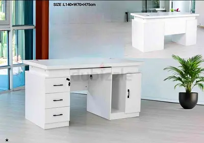 Office Desk with drawers and cabinet - 140x70x75 cm