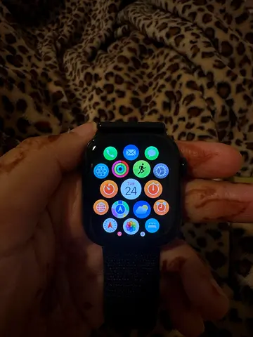 Apple series 10 Watch with black woven band - (multiple colour bands and original package available