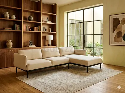 IKEA applyard L Shape Sofa Beige Excellent condition