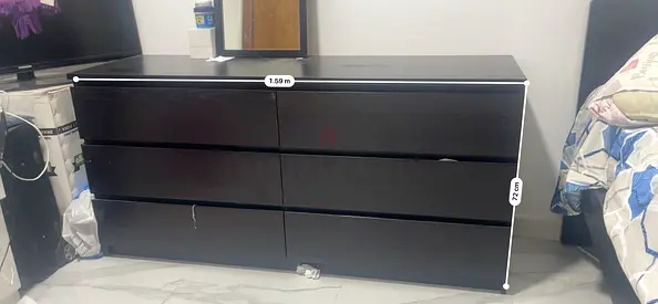 Modern Black Dresser for Sale